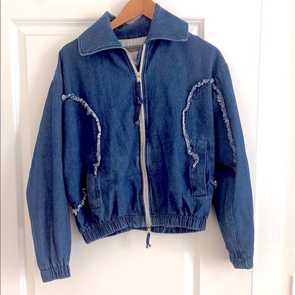 Raquel Allegra Jackets & Blazers - Raquel Allegra Blue Jean Jacket